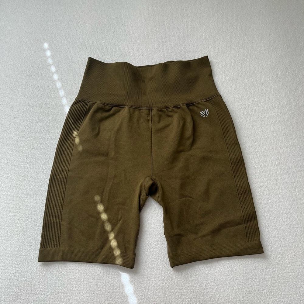 Olive Green Women's Athletic Shorts